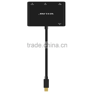 VOXLINK Mini DisplayPort Turn VGA / Audio / HDMI 4K 3in1 Adapter Cable Black thumbnail-6