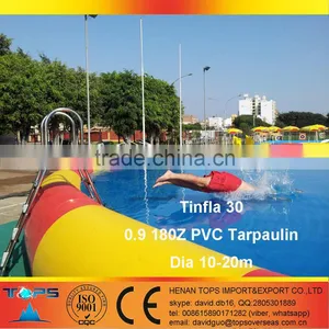 Inflatable Water Park Combo Tinfla 30 in PVC Tarpaulin Pool Iceberg Saturn thumbnail-2
