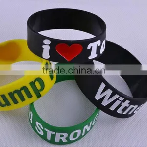 Fashion Sport Simple Design Wide Wristbands Silicone Bangles thumbnail-1