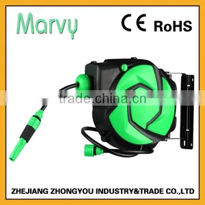 Garden Hose Reel Type Retractable Hose Reel With 10+1m PVC Water Hose Reel thumbnail-1