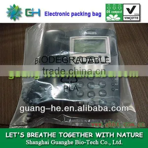 Wholesale Ecofriendly100% Biodegradable Plastic PLA Bags for Packing Electronic Items thumbnail-1