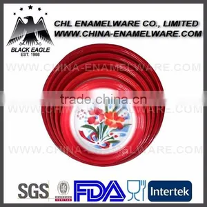 Old Manufactuer Made Enamel Serving Tray thumbnail-1