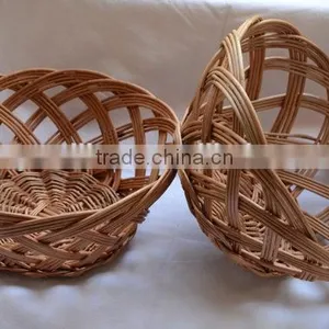 Handwoven Wicker Baskets for Bread/fruit Display and Serving, Eggs, Decoration of Your Table thumbnail-1