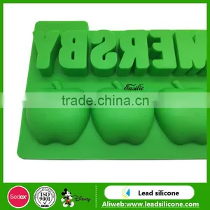 FDA Personalized Apple Shape Silicone Ice Cube Tray,Ice Cube Tray thumbnail-5