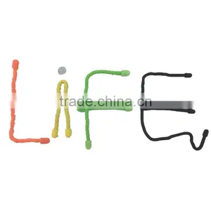 4''6''10''12'' Multipurpose Waterproof Silicone Clip Cables Tie for All Kinds of Wires thumbnail-1