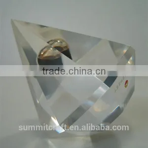 Custom Acrylic Resin Oil Drop Diamond Shape Paperweight thumbnail-1