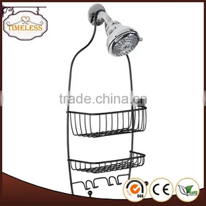Metal Wire Matte Black Shower Caddy thumbnail-1