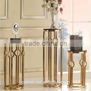 2016 High Quality Modern Stainless Steel Living Room Set in Golden Color 818# thumbnail-6