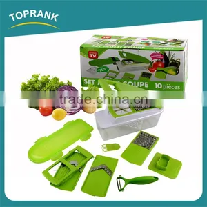 10pcs Multipurpose Fruit Vegetable Tool Set Manual Vegetable Peeler Grater Slicer Cutter thumbnail-3