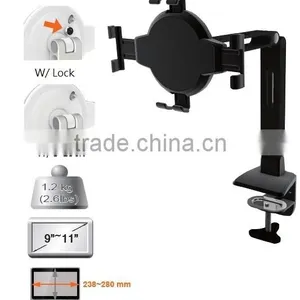 Pad and Tablet Stand Black Clamp for 9"-11" Lock Series thumbnail-1