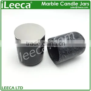 Fashion Silver Lid for Black Stone Candles Jars thumbnail-2