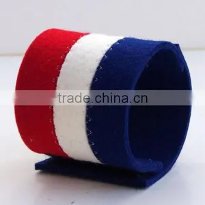 Hot New Bestselling Product Wholesale World Cup Handmade Felt French Wrist Cuff Bracelet Made in China thumbnail-1