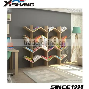 Modern Design Wooden Tree Shaped Bookshelf thumbnail-1