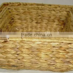 Square Water- Hyacinth Planter Basket thumbnail-1