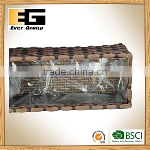 Rectangle PE/Plastic Rattan Outdoor Flower Pot thumbnail-4