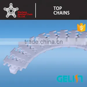 63 83 Plastic Flexing Beverage Conveyor Tooth Chain for 360 Degree Transport thumbnail-4