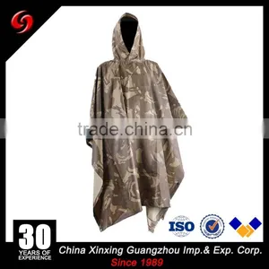 Big Manufactor for Desert Camouflage Pvc Coating Polyester Army Poncho on Sale thumbnail-1
