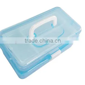 2017 Hot Selling Art Tool Container Box, Caddy Box With Tiered Compartments, Plastic Tool Box thumbnail-2
