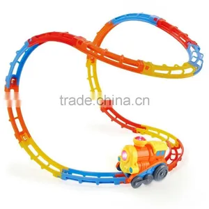 High Quality and Colorful Magic Track Car Toy, With Lights and Sound, Roller Coaster Rails, Sucker Included, 23 Pieces thumbnail-1