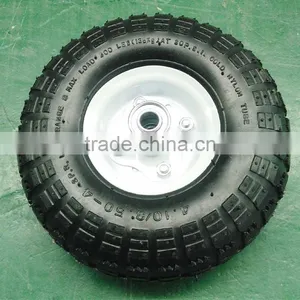 10inch 3.50-4 Metal Rim Air Pneumatic Wheel for Hand Truck thumbnail-2