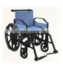 Rehabilitation Therapy Supplies Topmedi TAW950BEF1 Plastic Manual Handicapped Wheelchair Made in China thumbnail-1