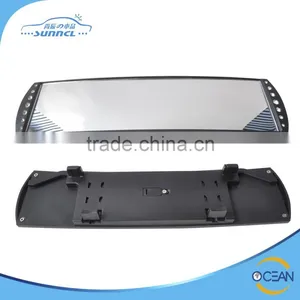 270mm Convex Rearview Mirror Car DVR , Car Mirror With Decorative Crystals thumbnail-1