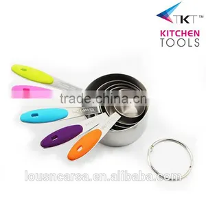Stainlsee Steel Measuring Cup And Spoon Set With Soft TPR Handle Measuring Tool thumbnail-2