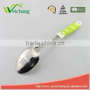 WCR129 Premium Stainless Steel Utensils SLOTTED SPOON Cooking Utensil Gadgets Set With TPR Handle thumbnail-2
