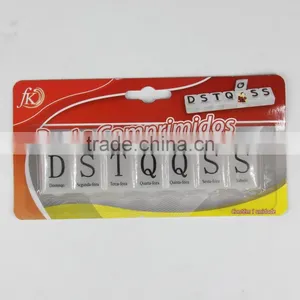 Square Plastic Pill Box for 7days thumbnail-3