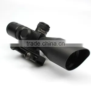 New Compact 2.5-10X32 Riflescope Red Green Mil-Dot Reticle With Side Attached Red Laser Sight Scope Combo (FDA Certified) thumbnail-5