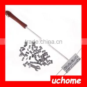 UCHOME BBQ Meat Branding Iron With Changeable Letters Personality Steak Meat Barbecue BBQ Tool Changeable 55 Letters thumbnail-2