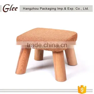 Lovely Cute Pretty Round Shape Wooden Feet Stool for Children thumbnail-2