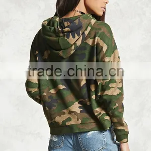 Custom Clothing Manufacturers, Pullover Custom Hoodies Long Sleeves Camo Print Custom Brand Branded Hoody thumbnail-4