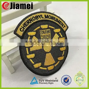 Machine Embroidered Uniform Label Design Embroidery Firefighter Badges thumbnail-2