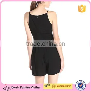 Women Sleeveless Romper With Lace Detail Featuring Women Dress thumbnail-2