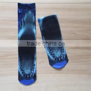 All Over Photo Printing Sublimation Wholesale Custom Print Socks thumbnail-4