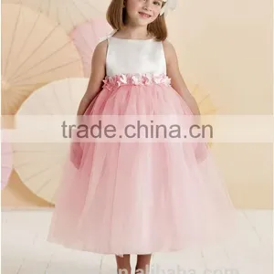 Cute Baby Strap Tulle Flower Ball Gown Flower Girl Dress thumbnail-2