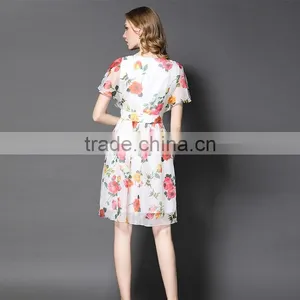Maxnegio Flower Girl Dress Patterns With Batwing Sleeve Casual Summer Dresses thumbnail-6