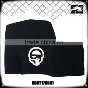 Yoga Wear Print Your Own Logo High Quality Black Womens Fitness Shorts thumbnail-1