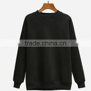 Wholesale Cheaper Customized Designs TC65/35 Fleece Plain Cheaper Crewneck Hoodies&sweatshirt thumbnail-1