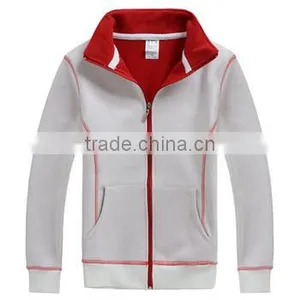 Hot Sell Women Stand Collar Zipper Pullover Sweatshirt Polar Fleece Jacket Withour Hood thumbnail-1