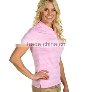 Lady Yarn Dyed Striped Wholesale Dhl Polo Shirt thumbnail-2