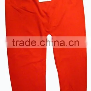 Red Solid Color Seamless Yong Girl Short Legging thumbnail-1