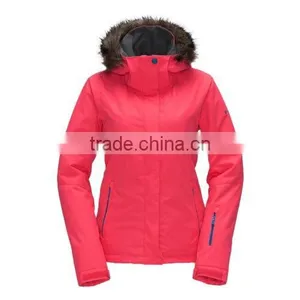 Manufactory OEM Ski Apparel With Fur for Lady thumbnail-2