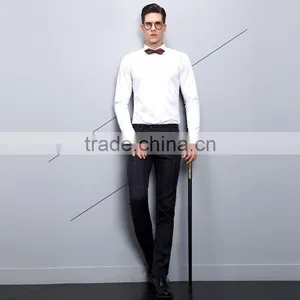 Top Quality White Dress Shirts Men Slim Fit thumbnail-2