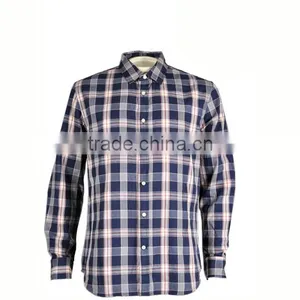100% Cotton Yarn Dyed Men's Embroidered Long Sleeves Shirts thumbnail-3