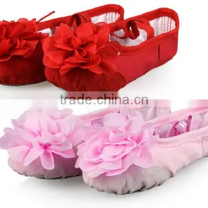 Softy Comfortable Professional Canvas Faric Children's Ballet Dance Shoes thumbnail-1