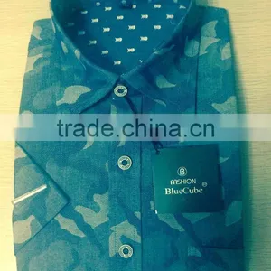 2014 Fashion Camouflage Skull Head Pattern Inside Casual Man Shirt thumbnail-1