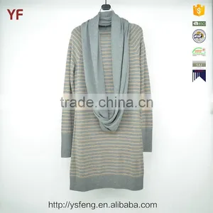Long Sleeve Maxi Winter Sweater Designer One Piece Maxi Dress thumbnail-1