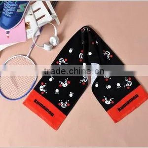 One Side Velvet Printed Low Cost 100% Cotton Towel Sport thumbnail-3